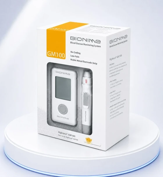 جهاز قياس السكر أكو-تشيك جايد - Bionime GM100 (Glucometer Bionime GM100