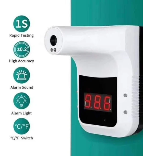 جهاز قياس الحرارة الجداري غير الملامس K3 Non-Contact Wall-Mounted Thermometer K3