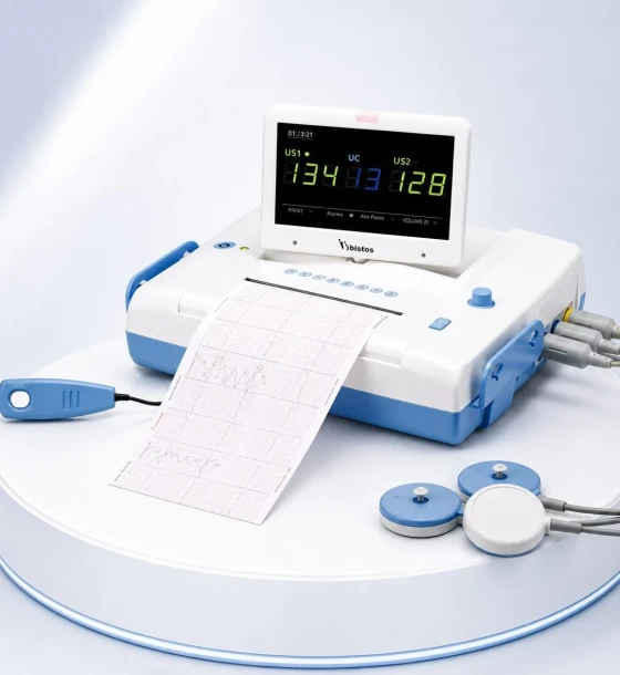 جهاز تخطيط قلب الجنين بيستوس BT350 / Fetal Monitor (Single & Twins) Bistos BT350
