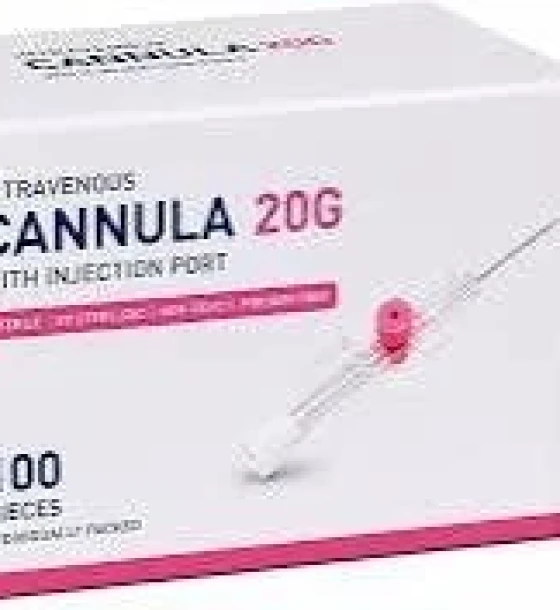 كانيولا وريدية مقاس 20G وردية (IV Cannula 20G)
