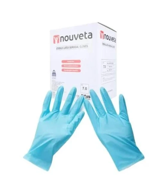 قفازات جراحية معقمة مقاس 7.5 (Surgical Gloves 7.5)