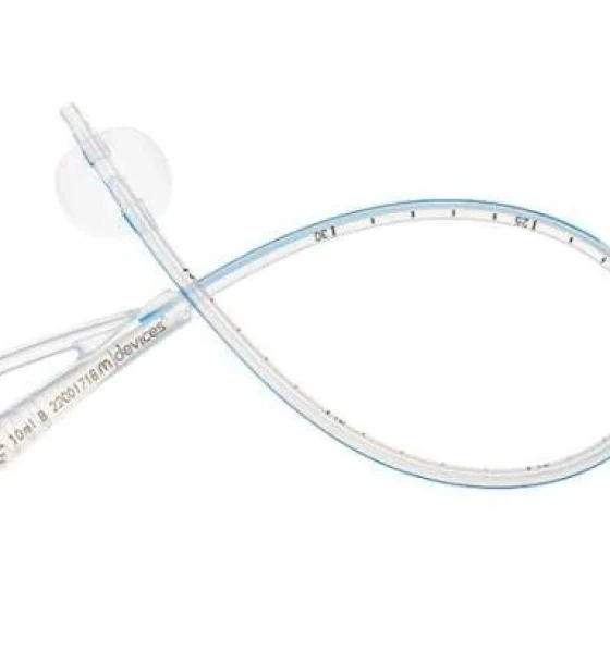 قسطرة بولية سيليكونية ثنائية F14 (Foley Catheter Fr14)