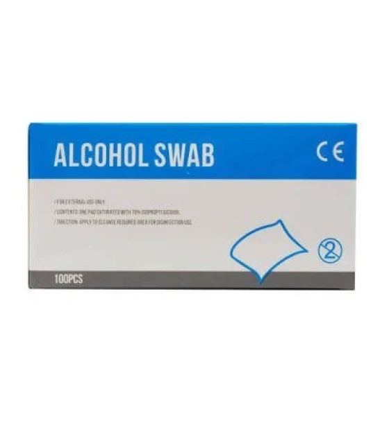 مسحات كحولية معقمة للجلد (Alcohol Swabs 100s)