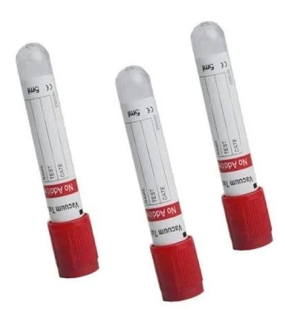 أنابيب سحب الدم Plain Clot أحمر (Plain Tubes 5ml)