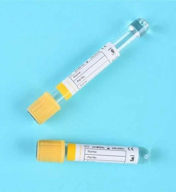 أنابيب سحب الدم مع جل فصل أصفر (Gel Tubes 5ml)