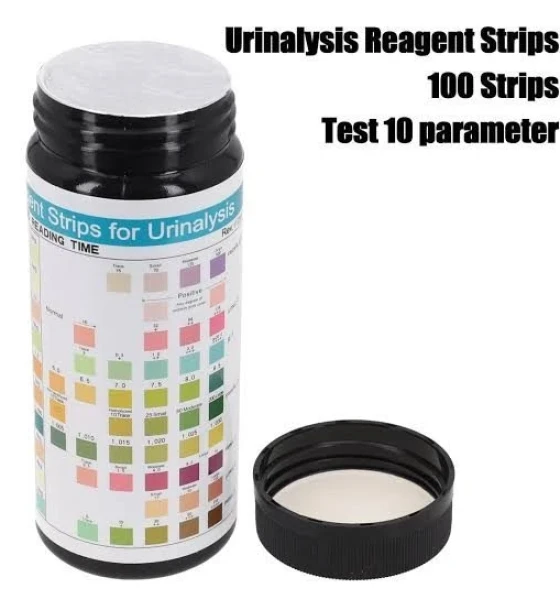 شرائط فحص البول السريع 10 بارامتر (Urinalysis Strips)