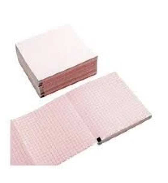 ورق تخطيط قلب ECG مطوي Z-Fold 110mm