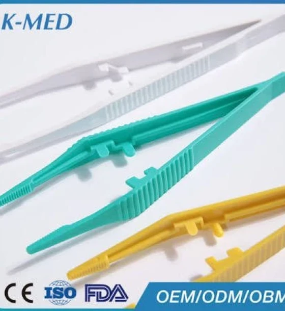 ملاقط بلاستيكية معقمة للغيار (Dressing Forceps)