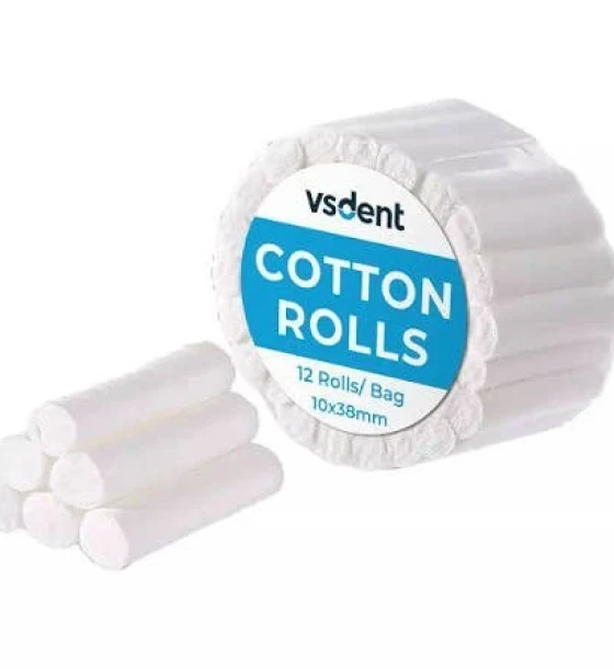رولات قطن حشو أسنان (Dental Cotton Rolls)
