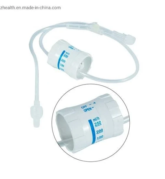 محبس تدفق وريشية دقيق (IV Flow Regulator Set)