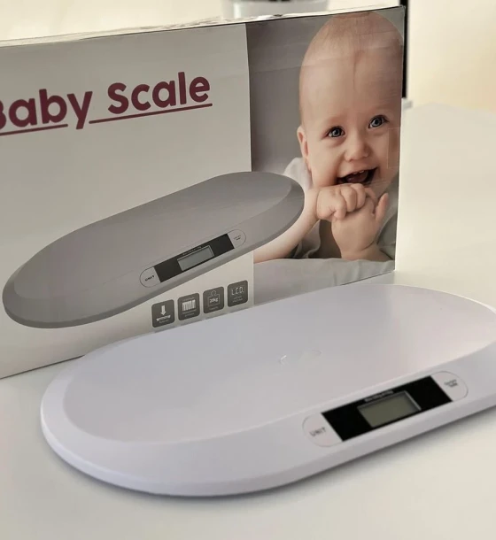 ميزان رقمي لقياس وزن الأطفال الرضع بدقة
