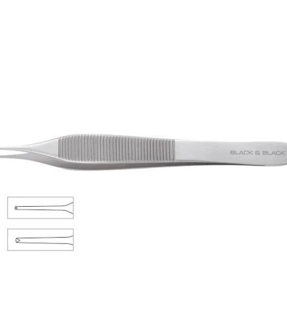 ملقط أنسجة أدسون بأسنان/Adson Tissue Forceps 1x2[12 cm]