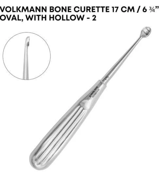 مكشطة عظام فولكمان/Volkmann Bone Curette[17 cm]