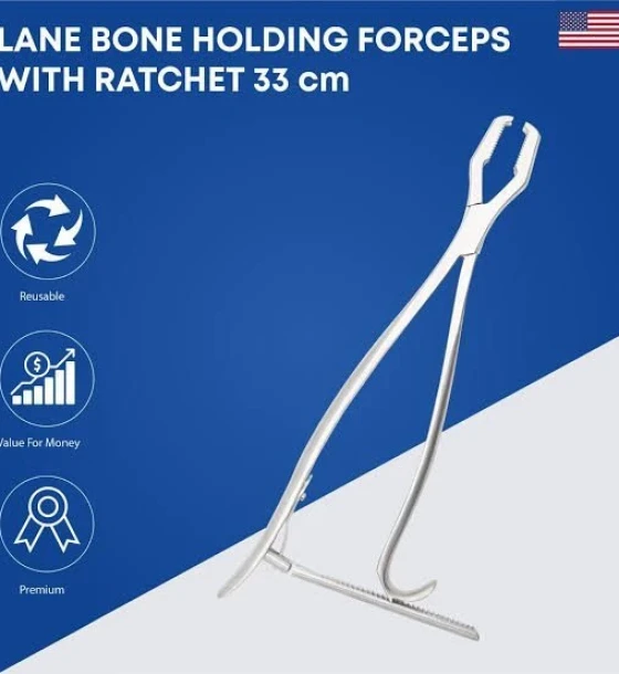 ملقط تثبيت عظام لين/Lane Bone Holding Forceps[33 cm]