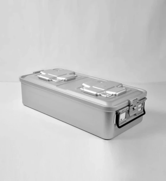 سلة تعقيم بأغطية فلاتر/Sterilization Container Alu[Full Size 1/1]