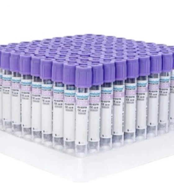 أنابيب سحب الدم بمادة EDTA (أرجواني - 3 مل) / EDTA Blood Collection Tubes (Purple - 3ml)