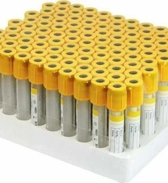 أنابيب سحب الدم بفصل السيروم Gel & Clot Activator (أصفر - 5 مل) / Serum Separator Tubes with Gel & Clot Activator (Yellow - 5ml)