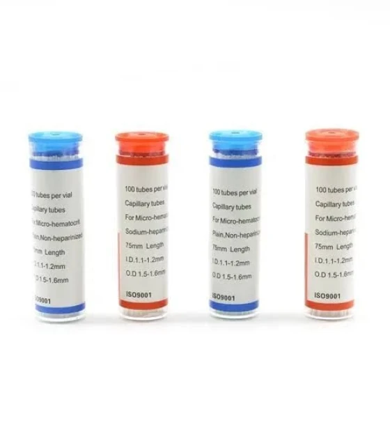 أنابيب كابيلري لنسبة الدم معالجة بالهيبارين / Heparinized Capillary Tubes