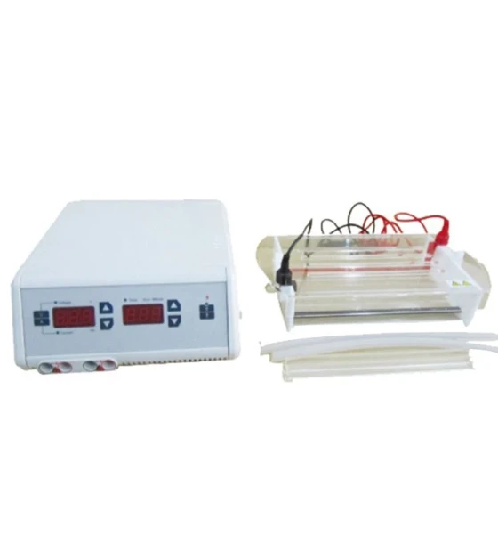 جهاز الترحيل الكهربائي للبروتينات مع وحدة التغذية / Electrophoresis System with Power Supply