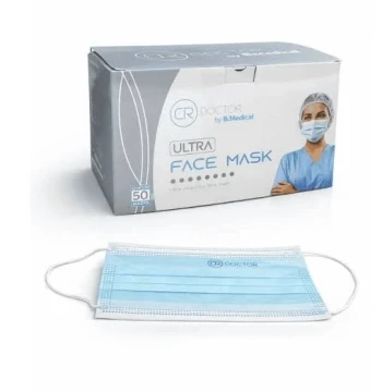 كمامات طبية 3 طبقات مع أربطة (Surgical Face Mask)
