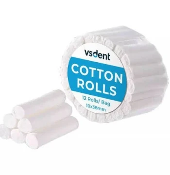 رولات قطن حشو أسنان (Dental Cotton Rolls)